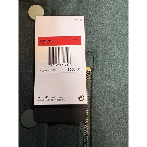 Nike Sportswear Classic Destroyer Oversized Fit Jacket FN3672-338 Women’s Size L - Picture 9 of 10